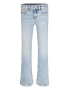 Mr Flare Light Blue Visual Denim Bottoms Jeans Regular Jeans Blue Calv...