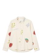 Karl Aop Shirt 2.0 Tops Shirts Casual Cream Les Deux