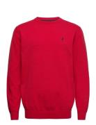 Mcs O-Neck Knit Tyler Men Tops Knitwear Round Necks Red MCS