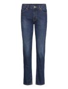 Ako Mid Slim Tapered Jeans Bottoms Jeans Slim Blue Monki