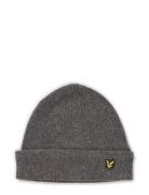 Racked Rib Beanie Accessories Headwear Beanies Grey Lyle & Scott