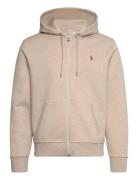 Double-Knit Full-Zip Hoodie Tops Sweat-shirts & Hoodies Hoodies Beige ...