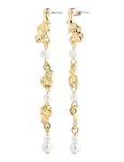 Sloan Pearl Earrings Øredobber Smykker Gold Pilgrim