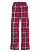 Flannel Pyjamas Trousers Pyjamasbukser Pysjbukser Red Gina Tricot