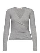 Joodysw Blouse Tops T-shirts & Tops Long-sleeved Grey Sofie Schnoor