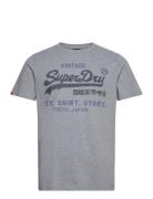 Vl Heritage Relaxed Tee Tops T-shirts Short-sleeved Grey Superdry