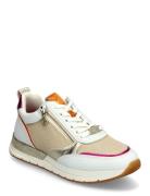 Women Lace-Up Lave Sneakers Beige Tamaris