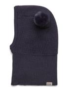 Balaclava Windstop W. Pompoms Accessories Headwear Balaclava Navy Hutt...