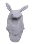 Balaclava Ears Wool Fleece Accessories Headwear Balaclava Grey Hutteli...