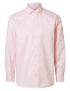 Slhslim-Ethan Shirt Ls Spread Noos Tops Shirts Casual Pink Selected Ho...