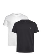 2 Pack Monologo T-Shirt Tops T-shirts Short-sleeved Black Calvin Klein...