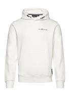 Bowman Logo Hood Tops Sweat-shirts & Hoodies Hoodies Cream Sail Racing