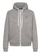 Fleece Full-Zip Hoodie Tops Sweat-shirts & Hoodies Hoodies Grey Polo R...