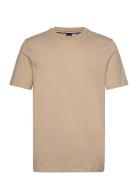 Thompson 01 Tops T-shirts Short-sleeved Beige BOSS