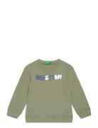 Sweater L/S Tops Sweat-shirts & Hoodies Sweat-shirts Green United Colo...