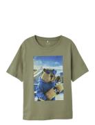 Nkmvoto Ss Nreg Top Tops T-shirts Short-sleeved Green Name It