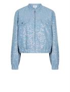 Rolo Embellished Jacket Dongerijakke Denimjakke Blue Dante6