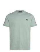 Taped Ringer T-Shirt Tops T-shirts Short-sleeved Blue Fred Perry