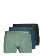 Jaccrew Bamboo Trunks 3 Pack Sn Boksershorts Green Jack & J S