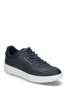 Th Basket Core Lth Pinperf Lave Sneakers Navy Tommy Hilfiger