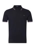 Twin Tipped Fp Shirt Tops Polos Short-sleeved Navy Fred Perry