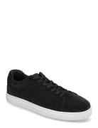 Slhevan Suede Sneaker Lave Sneakers Black Selected Homme