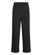 Carrot Cotton Pants With Embroidere Bottoms Trousers Wide Leg Black St...