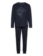 Sonic Long Pyjamas Pyjamas Sett Navy Mango