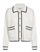 Barbour Jasmine Knitted Cardigan Tops Knitwear Cardigans White Barbour