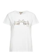 Barbour Highlands T-Sh Tops T-shirts & Tops Short-sleeved White Barbou...