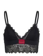 Triangle Rl Lace Lingerie Bras & Tops Soft Bras Bralette Black HUGO