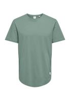 Onsmatt Longy Ss Tee Noos Tops T-shirts Short-sleeved Green ONLY & SON...