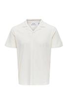 Onsabraham Reg Ss Resort Polo Cs Tops Polos Short-sleeved White ONLY &...