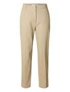 Slfvera-Rita Mw Cropped Pant Noos Bottoms Trousers Chinos Cream Select...