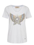 Mmgethi Deco Tee Tops T-shirts & Tops Short-sleeved White MOS MOSH