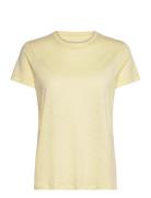 Soft Texture Tee Sport T-shirts & Tops Short-sleeved Yellow Casall