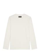 T-Shirts Long Sleeve Tops T-shirts Long-sleeved White Marc O'Polo