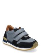 Shoes - Flat - With Velcro Lave Sneakers Blue ANGULUS