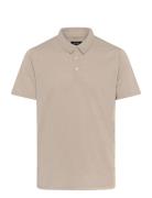 Masanford Polo Tops Polos Short-sleeved Beige Matinique