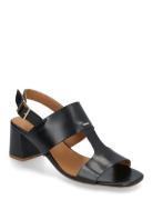 Sandals - Block Heels Sandal Med Hæl Black ANGULUS