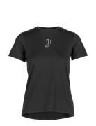 Elemental Tee 2.0 Sport T-shirts & Tops Short-sleeved Black Johaug