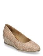 Women Court Sho Sko Wedge Beige Tamaris