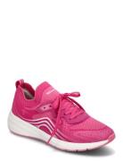 Women Lace-Up Lave Sneakers Pink Tamaris