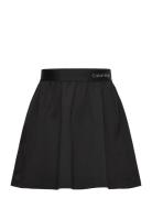 Punto Logo Flare Skirt Dresses & Skirts Skirts Short Skirts Black Calv...