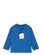 Tnstneddy L_S Tee Tops T-shirts Long-sleeved T-shirts Blue The New