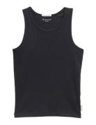 Basic Rib Top Tops T-shirts Sleeveless Black Tom Tailor