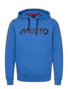 M Musto Logo Hoodie Sport Sweat-shirts & Hoodies Hoodies Blue Musto