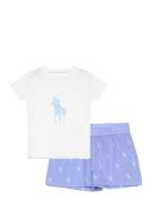 S5-Sleepwear Short Set Pyjamas Sett Blue Ralph Lauren Kids