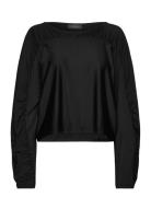 Mino Top Tops Blouses Long-sleeved Black Residus