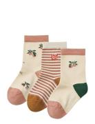 Silas Socks 3-Pack Socks & Tights Socks Beige Liewood